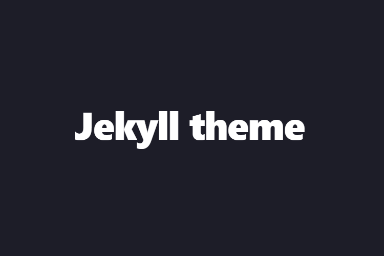 Jekyll 테마 설치 및 실행